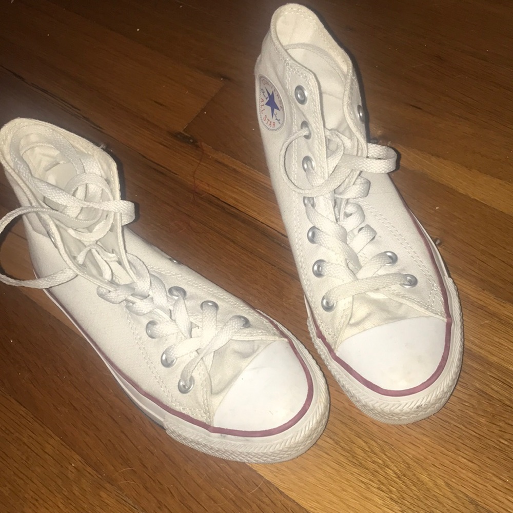 High top white Converse